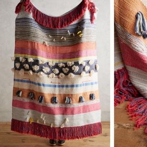 Anthropologie All Roads Tufted Desert Throw